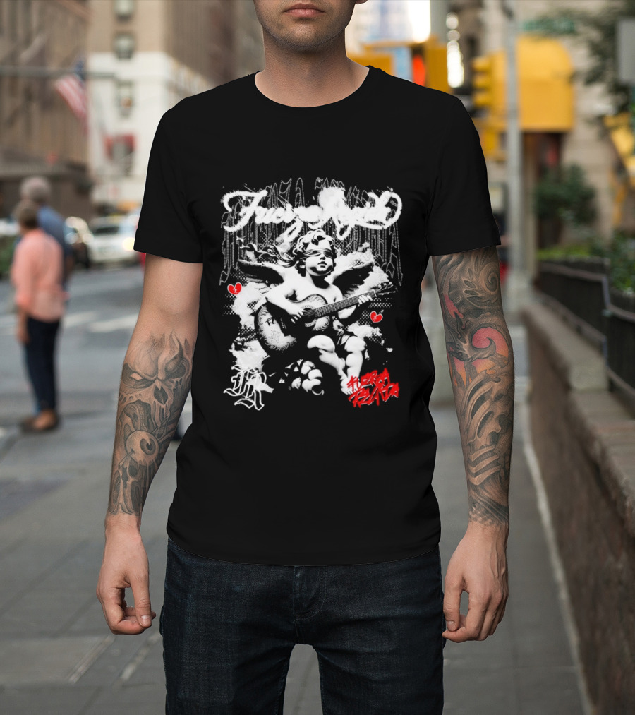 Fuerza Regida Angel Broken Heart Cherub T-Shirt