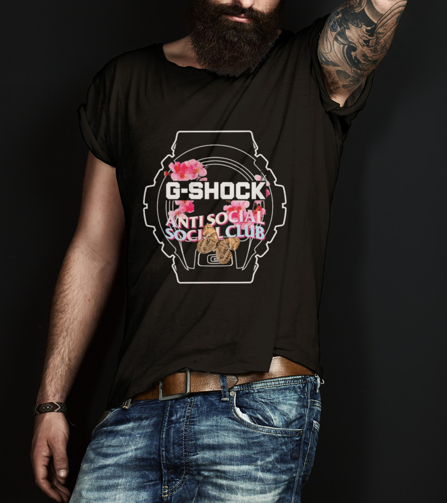 ASSC Anti Social Social Club G Shock Floral Collaboration T-Shirt