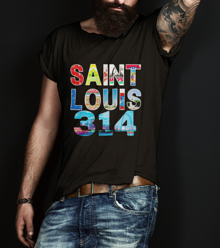 Saint Louis 314 Budweiser Gateway Arch Imo's Frozen Custard Roots T-Shirt