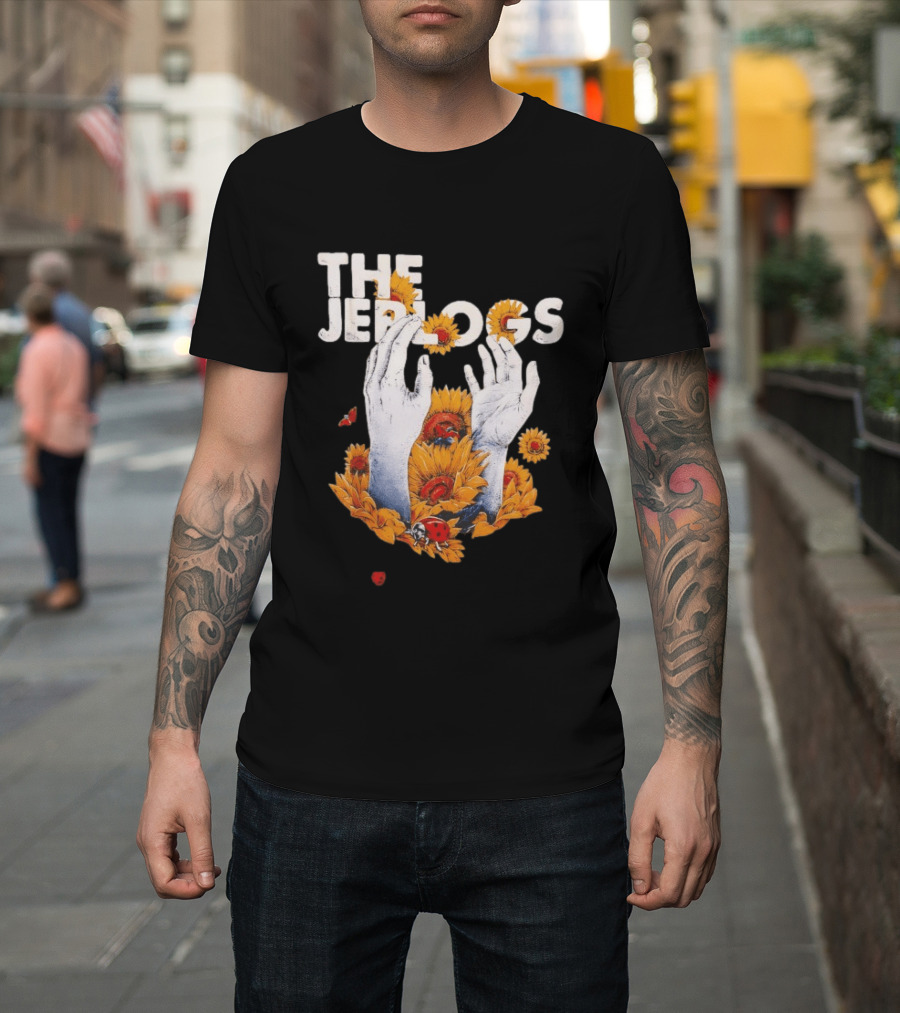 The Jep Logs Sunflowers And Ladybugs Blossoming Hands T-Shirt