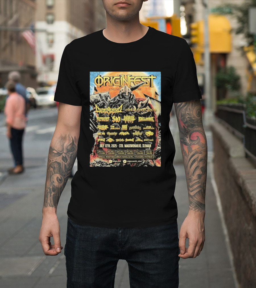 Origin Fest Unlimited Pressure 2025 Dragon Spirit July 12 Sleman Maguwoharjo Stadium T-Shirt