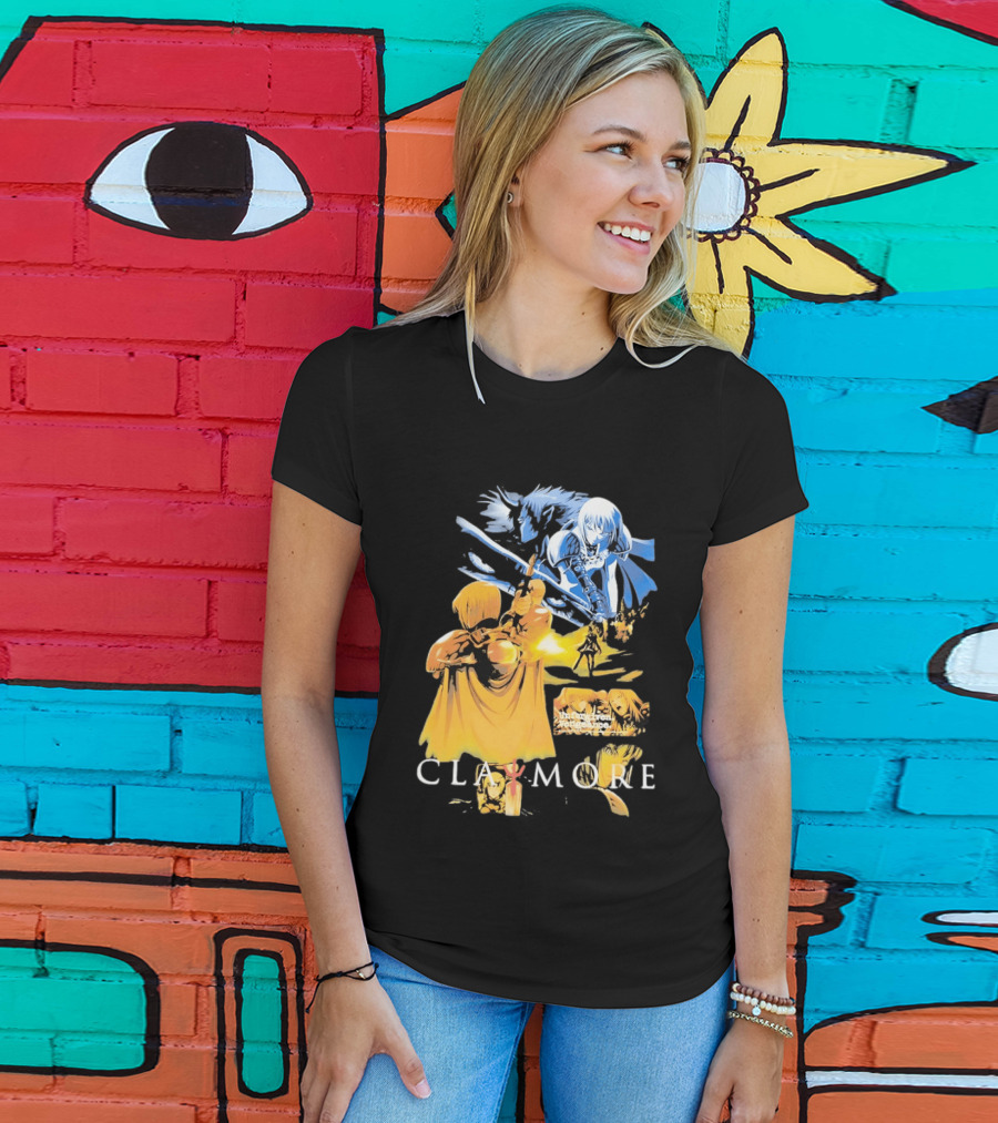 Claymore Clare Unforgiven Vengeance Sword Battle Scene T-Shirt