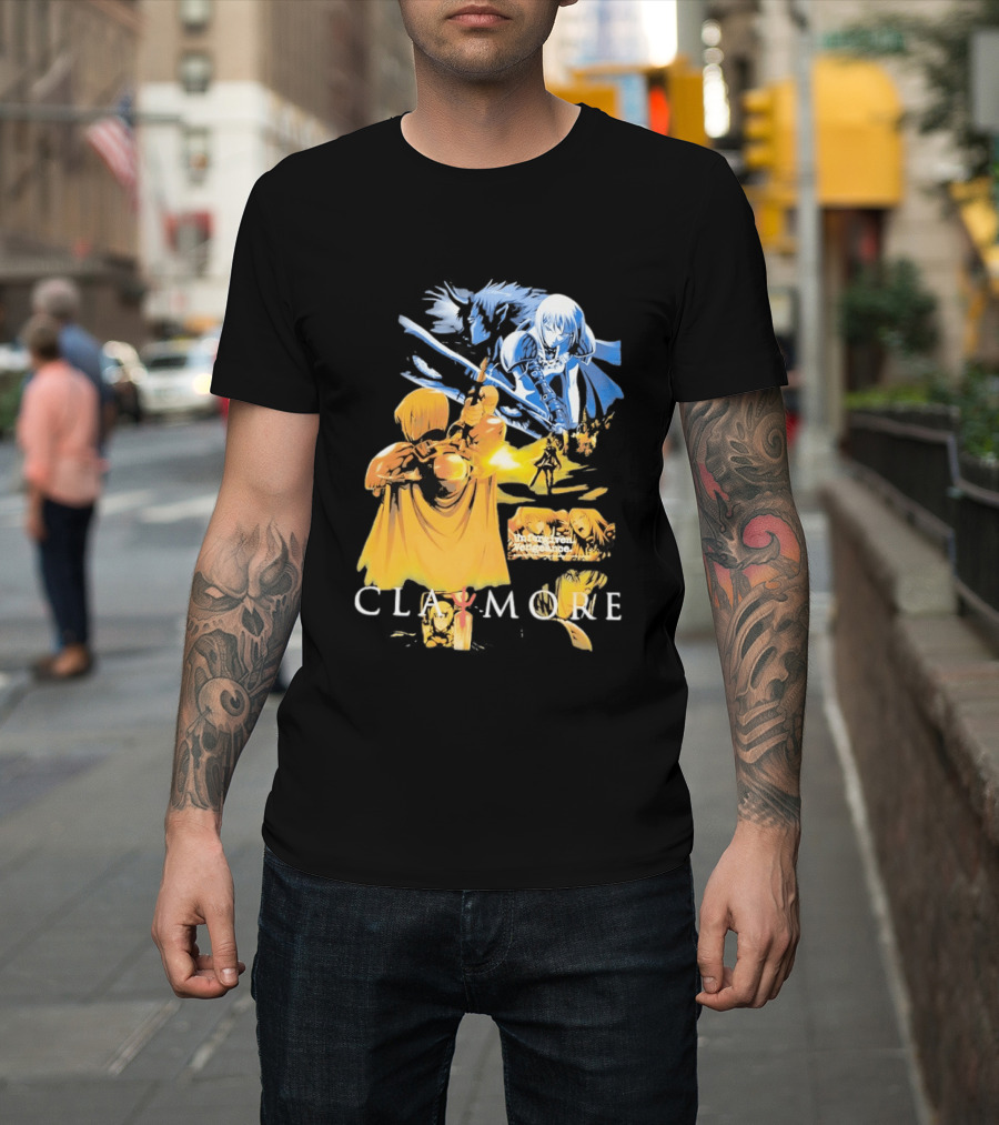 Claymore Clare Unforgiven Vengeance Sword Battle Scene T-Shirt