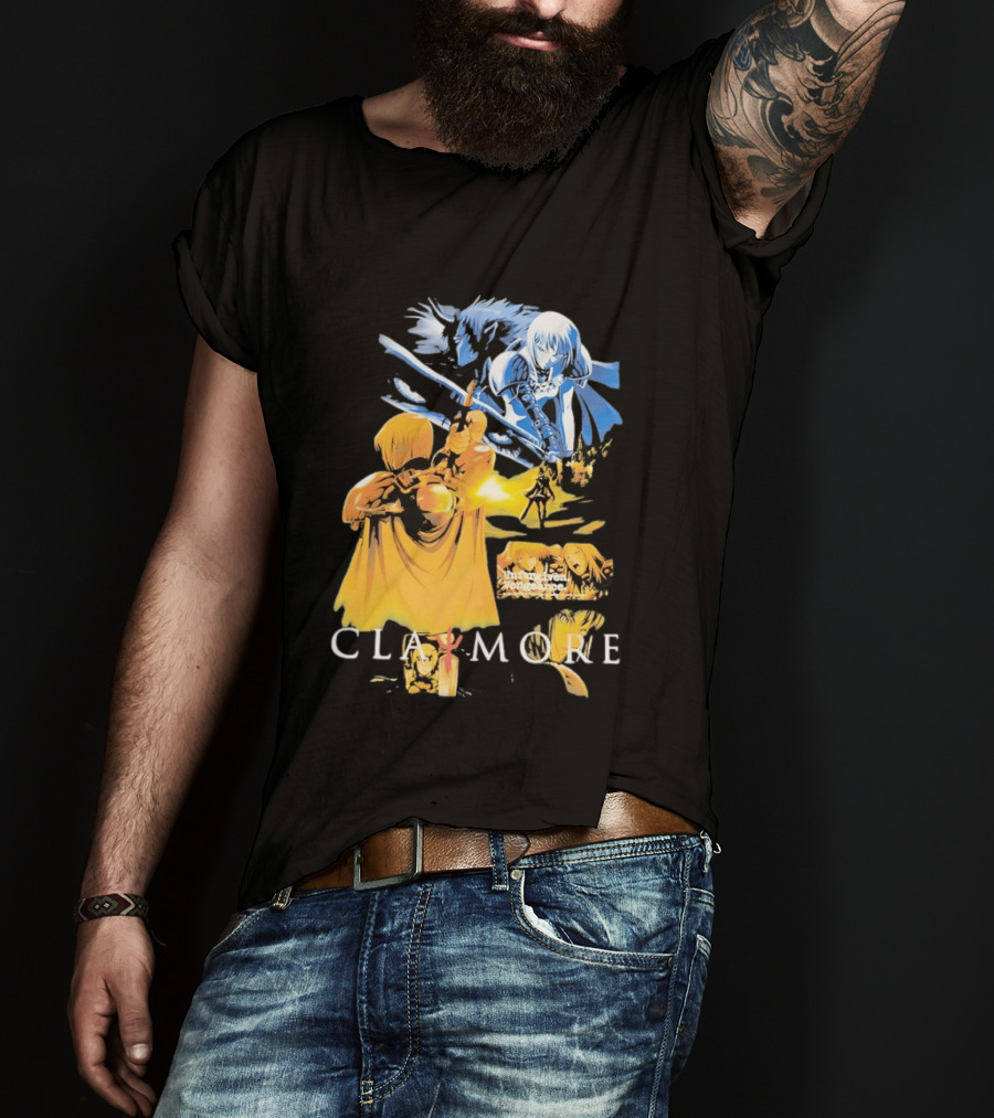 Claymore Clare Unforgiven Vengeance Sword Battle Scene T-Shirt