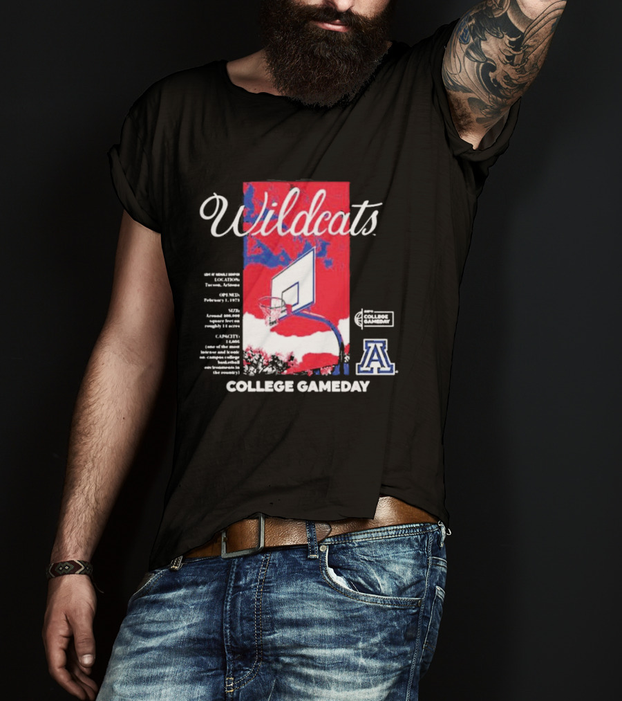 Arizona Wildcats Basketball College Gameday T-Shirt