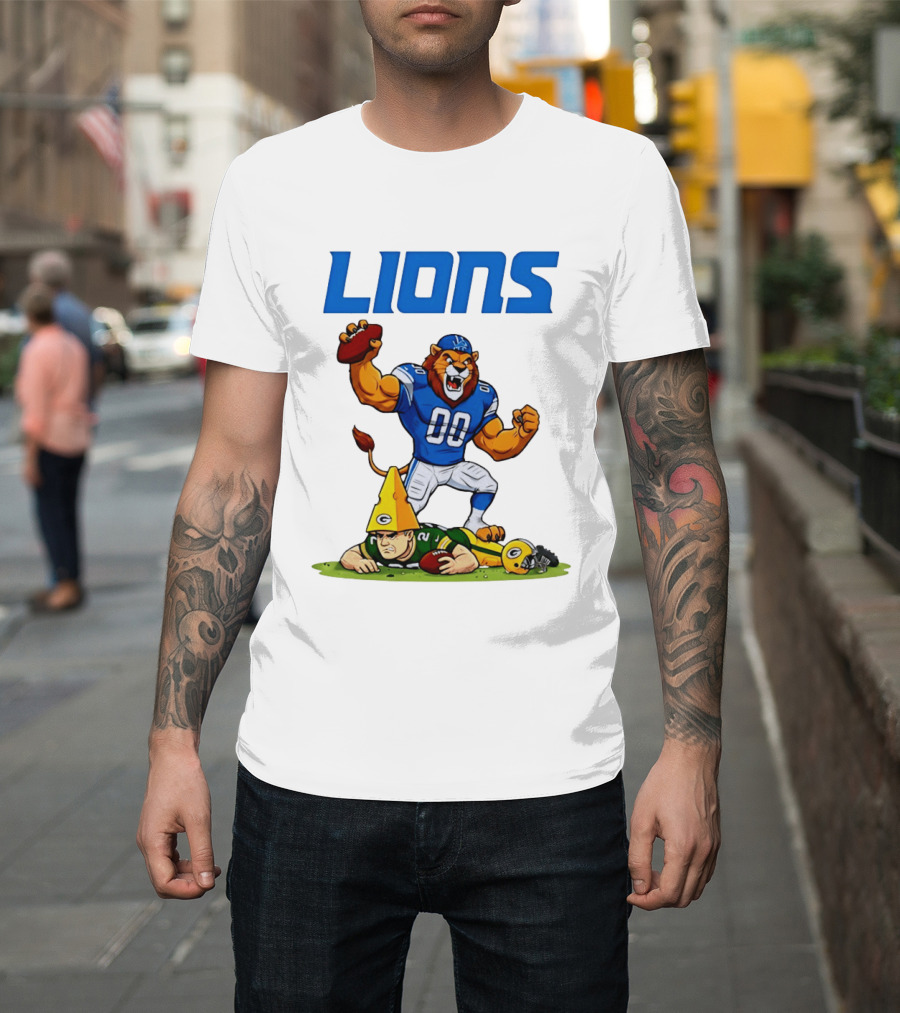 Detroit Lions Rivalry Celebration Against Green Bay Packers T-Shirt