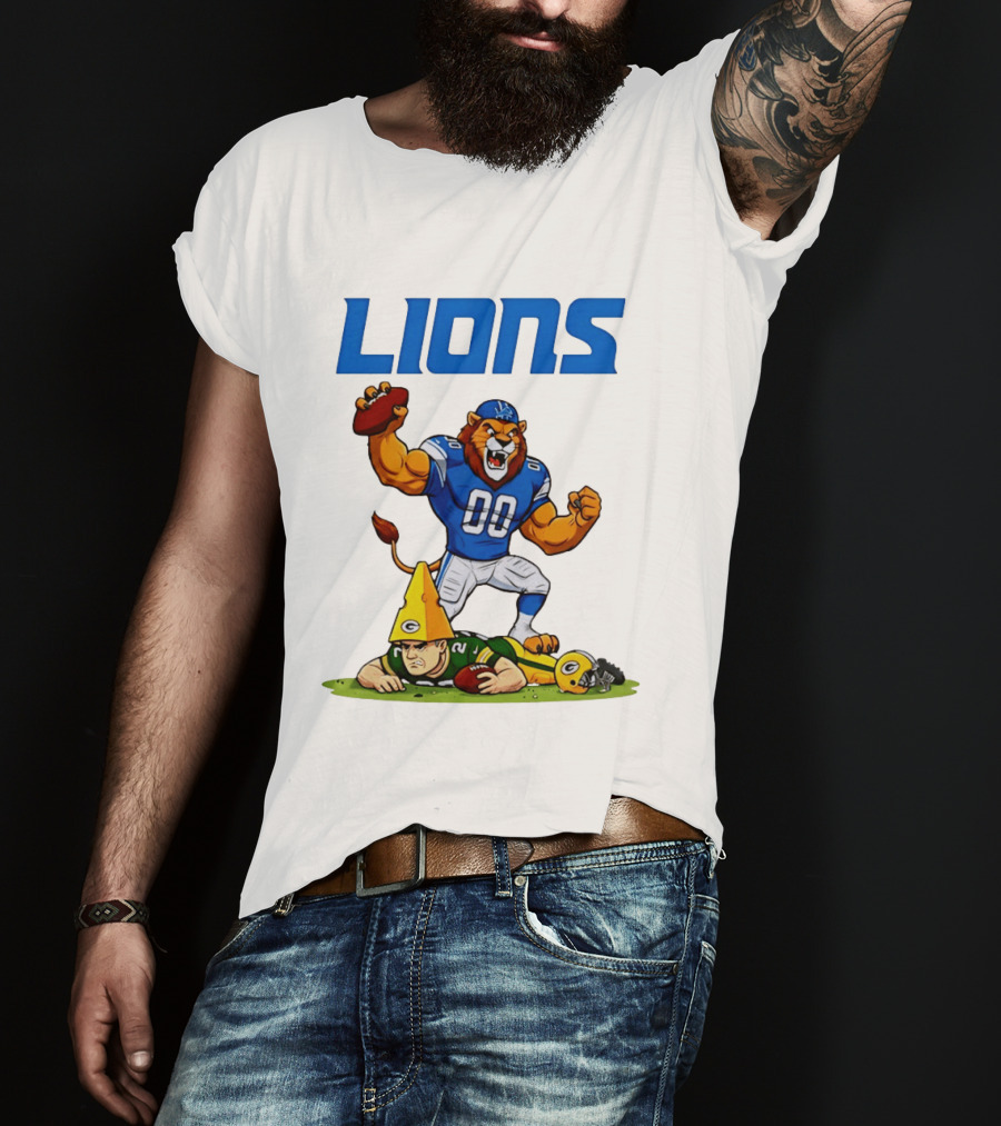 Detroit Lions Rivalry Celebration Against Green Bay Packers T-Shirt