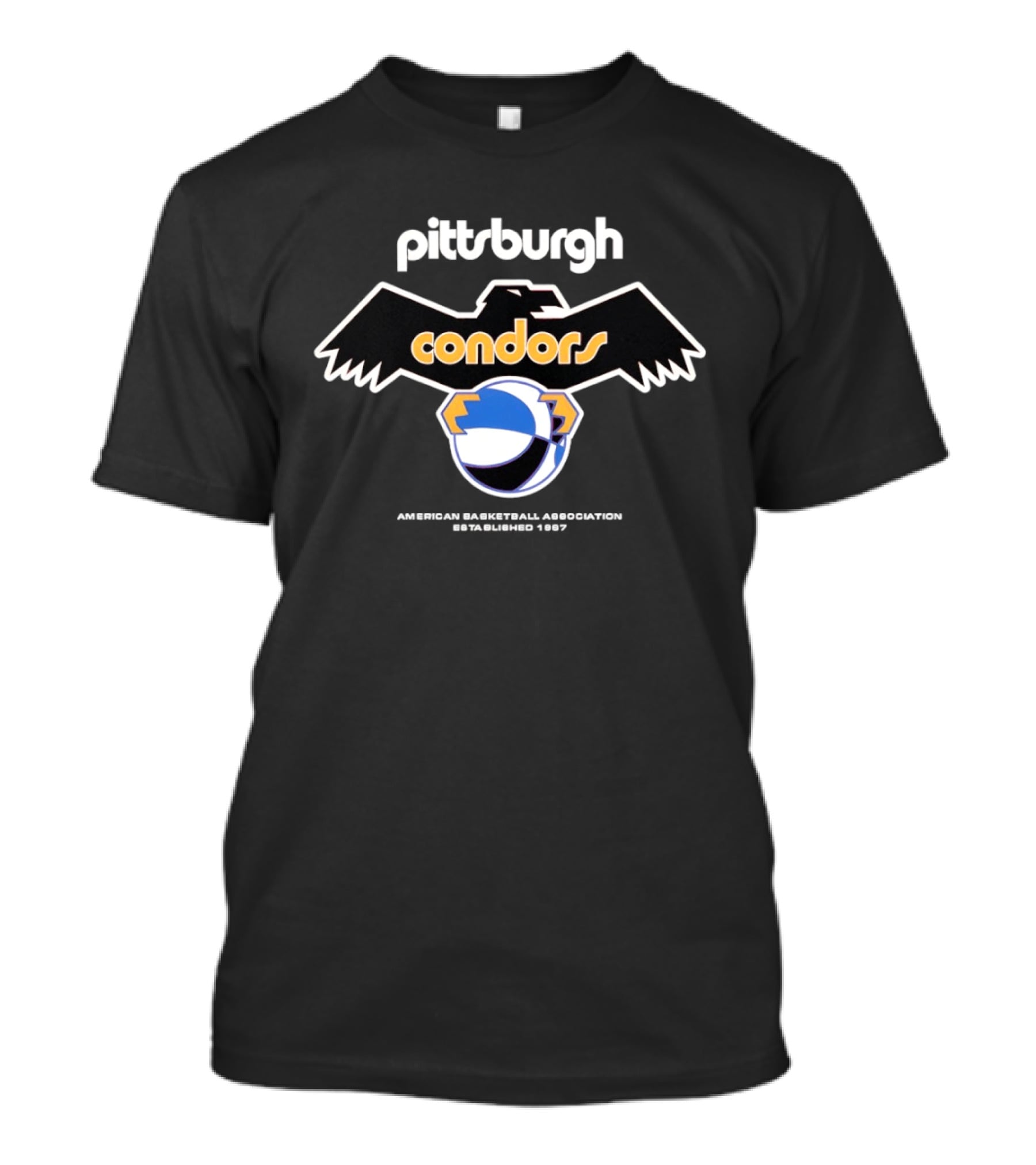Pittsburgh Condors American Basketball Association Est 1967 Vintage Logo Iconic Team History T-Shirt