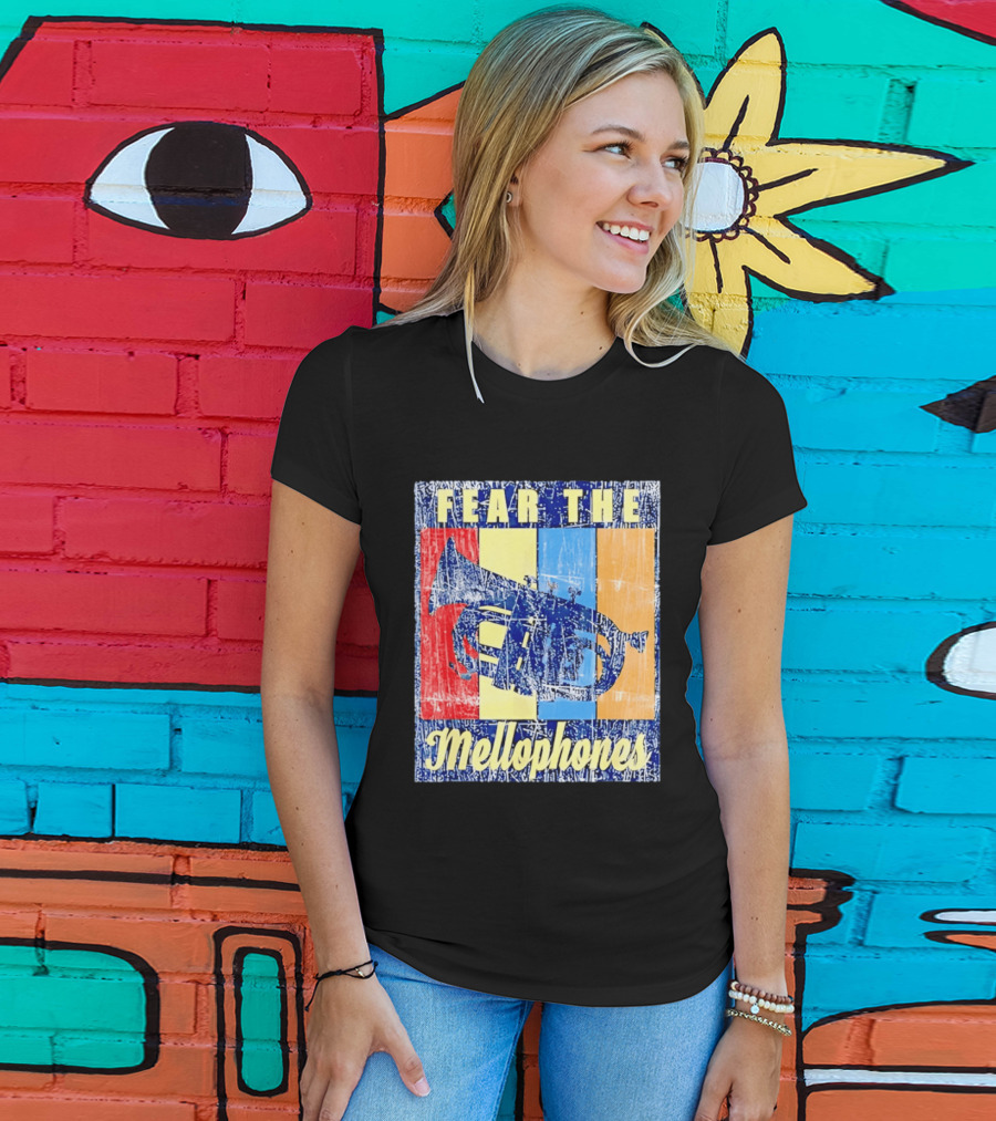 Fear The Mellophones Retro Trumpet Pop T-Shirt