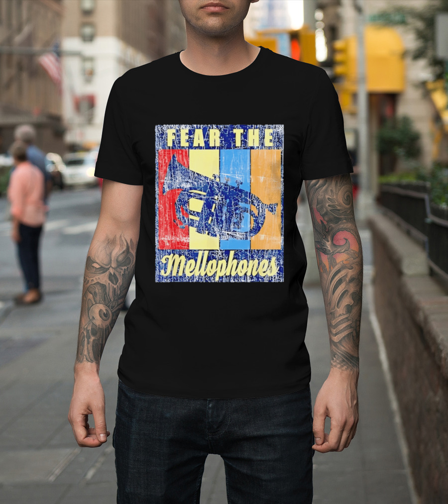 Fear The Mellophones Retro Trumpet Pop T-Shirt