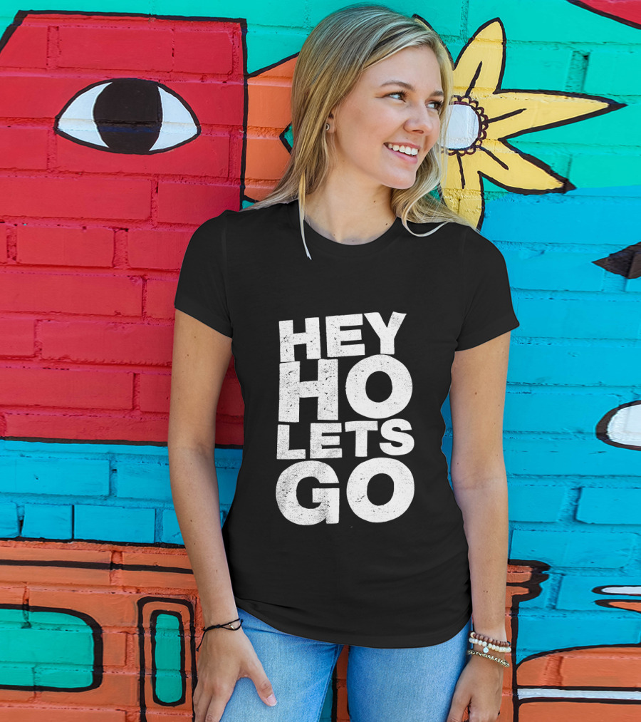 Hey Ho Let's Go Phrase T-Shirt