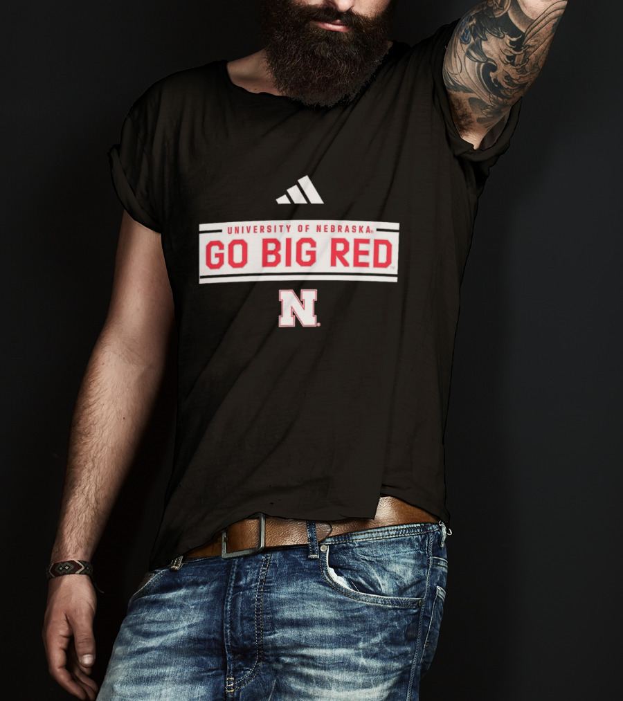 University Of Nebraska Go Big Red Adidas Nebraska N T-Shirt