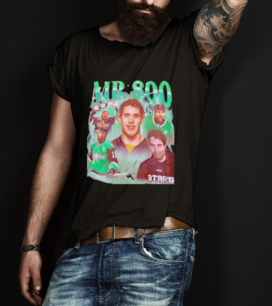 Curtis McKenzie Mr 800 Dallas Stars 16 Hockey Celebration T-Shirt