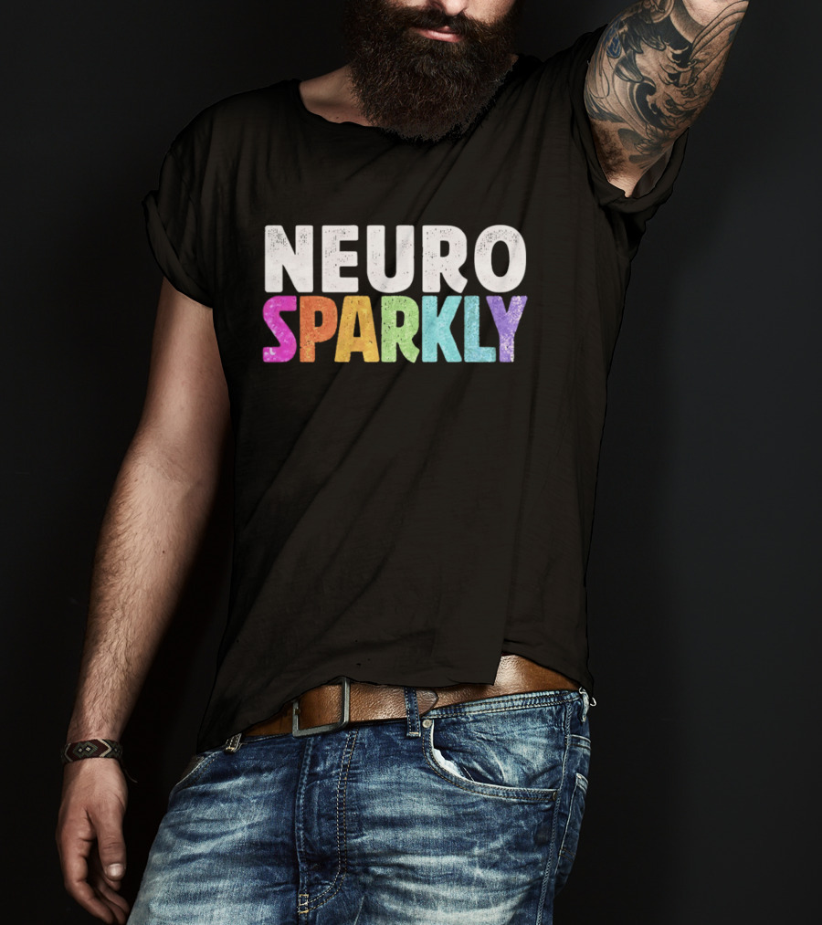 Neuro Sparkly Rainbow Glitter T-Shirt