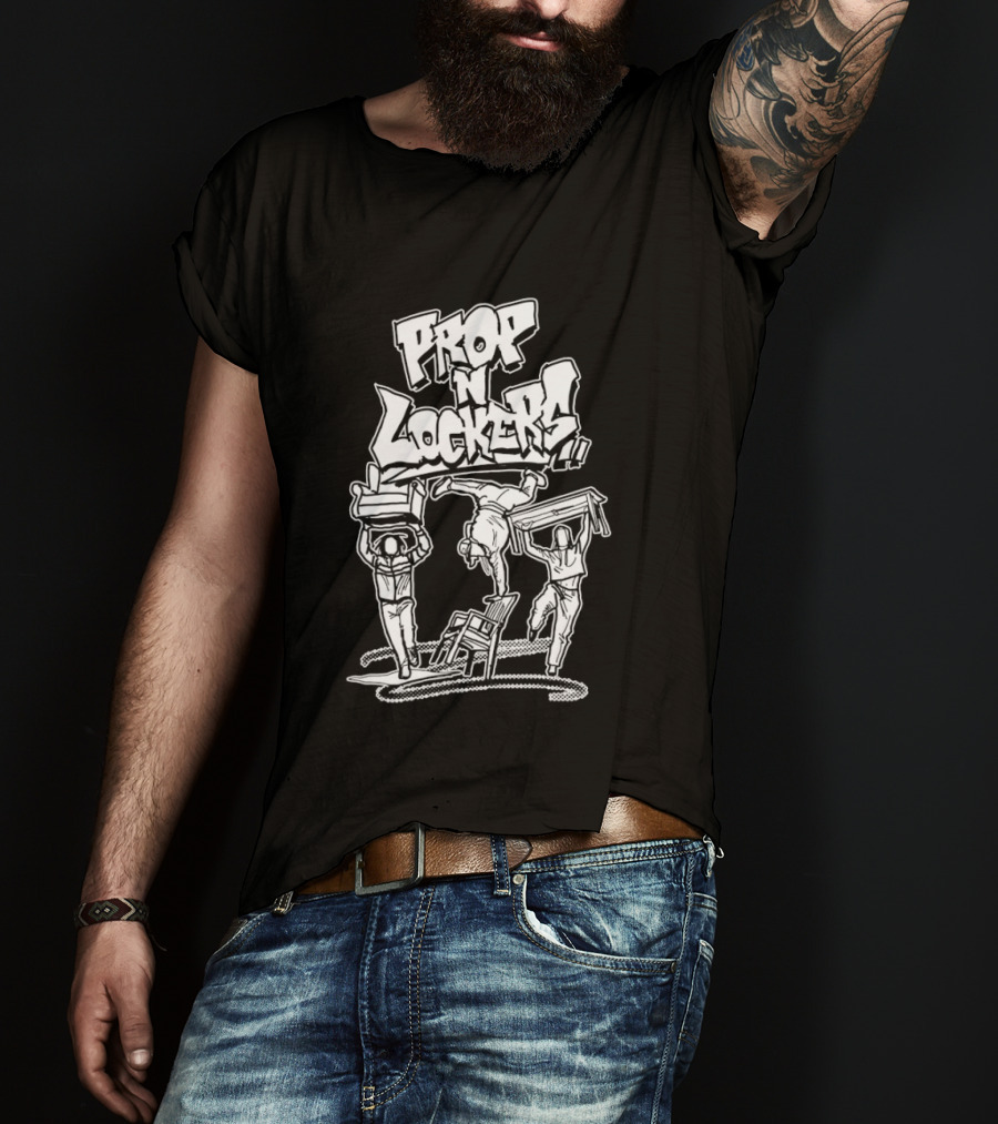Prop N Locker Breakdance Crew Graffiti T-Shirt