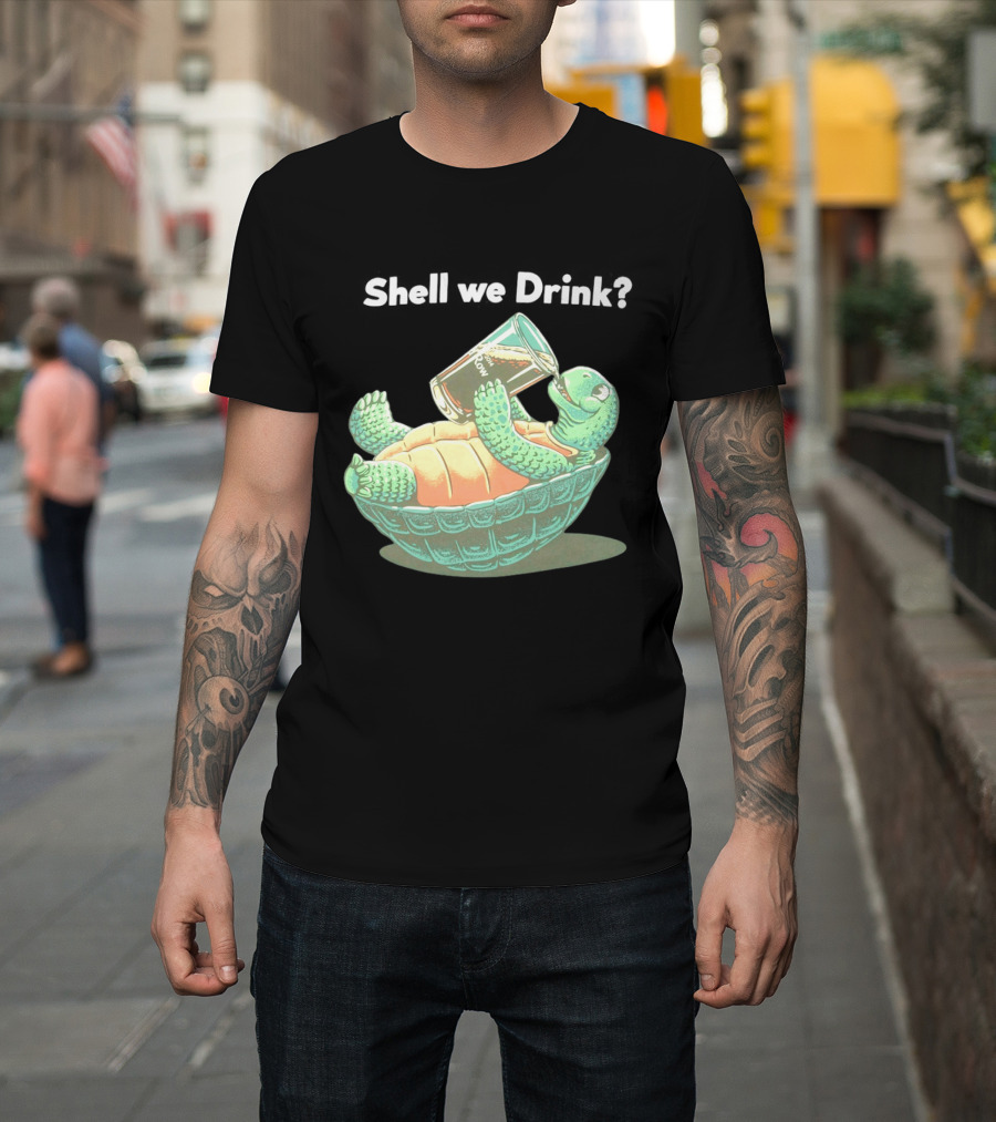 Shell We Drink Irish Party Turtle T-Shirt