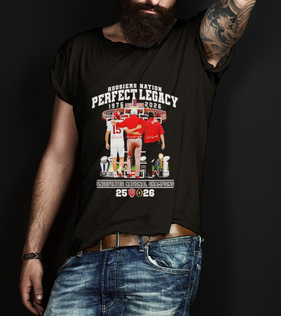 Indiana Hoosiers Coach And Player Nation Perfect Legacy T-Shirt