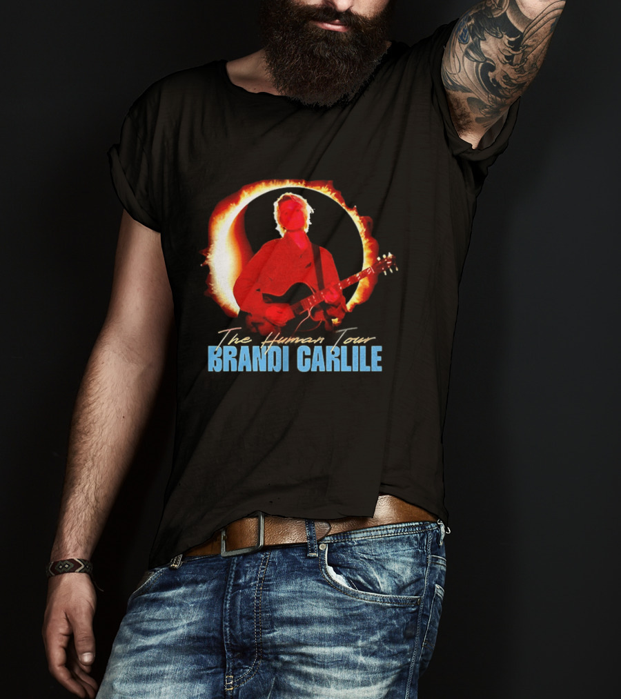 Brandi Carlile The Human Tour Eclipse Guitar T-Shirt