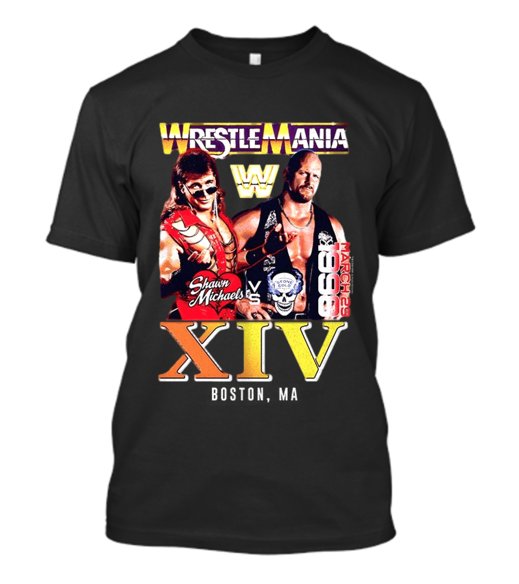 WrestleMania Shawn Michaels Vs Stone Cold March 29 1998 XIV T-Shirt