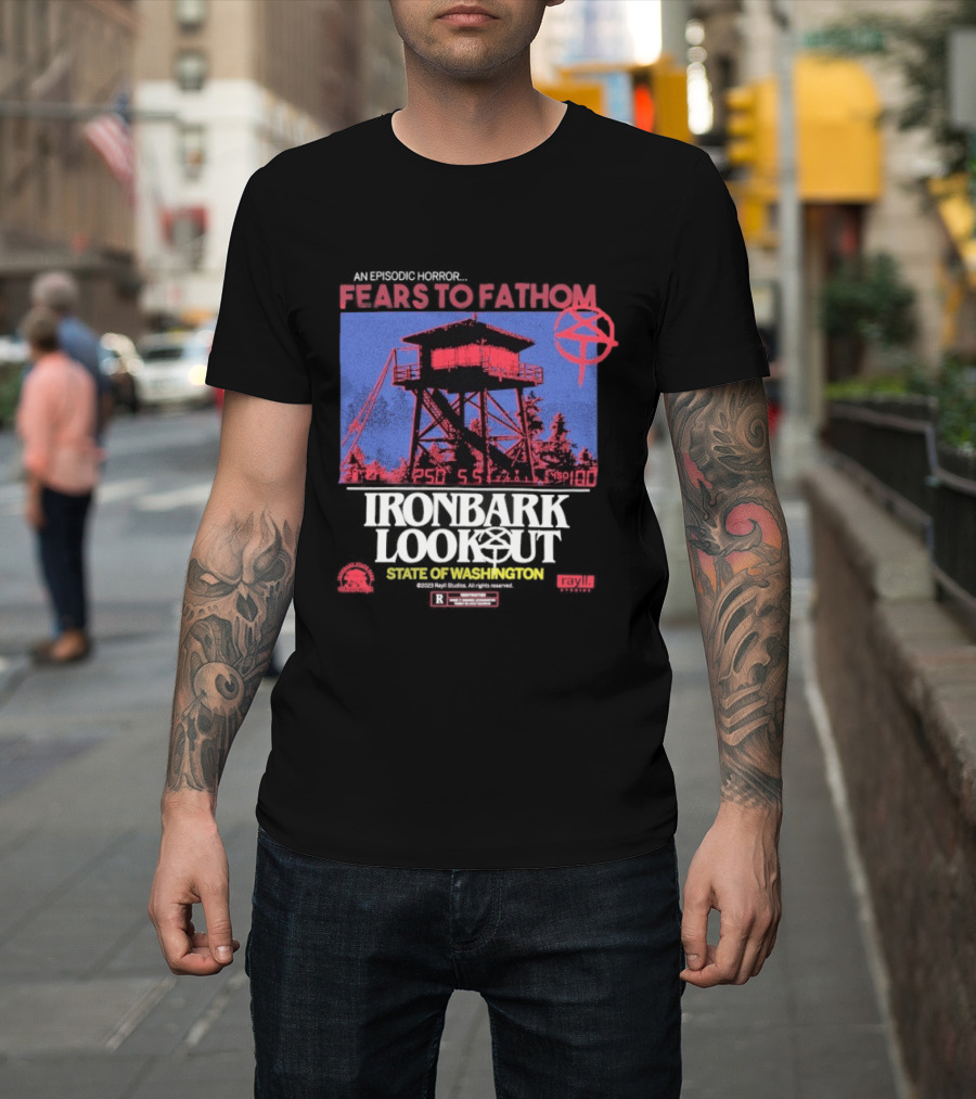 Fears To Fathom Ironbark Lookout State Of Washington Night Episodic Horror T-Shirt