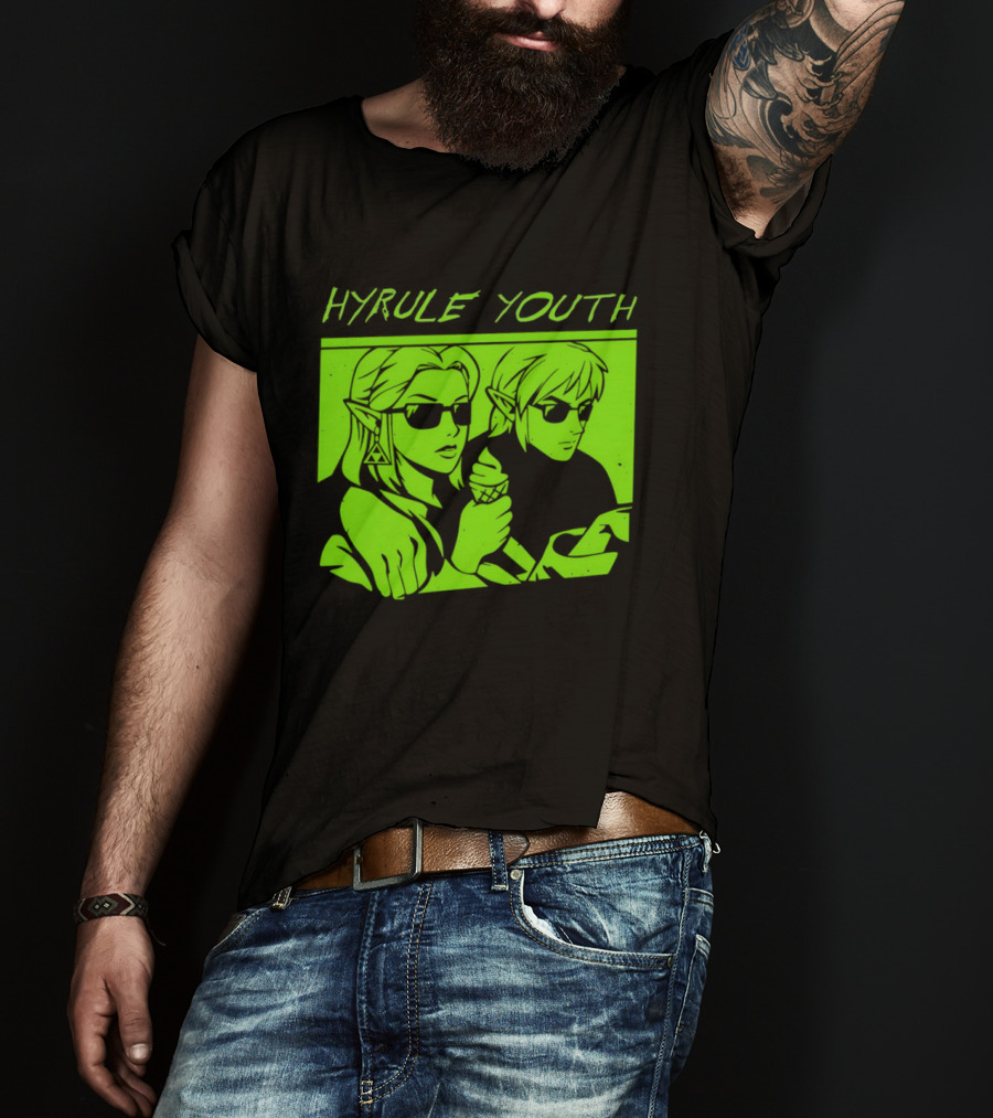 Hyrule Youth The Legend Of Zelda Sunglasses And Ice Cream T-Shirt