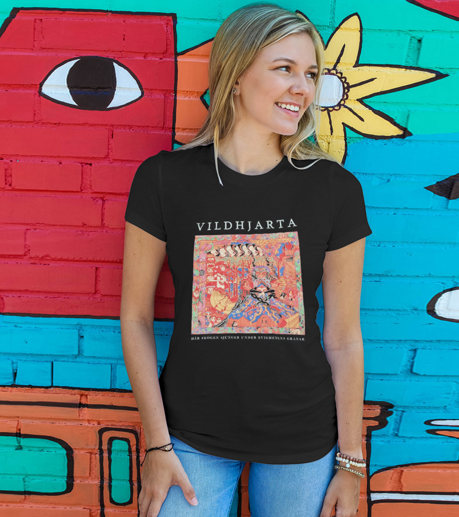 Vildhjarta Där Skogen Sjunger Under Evighetens Granar Psychedelic Fantasy Forest Band T-Shirt