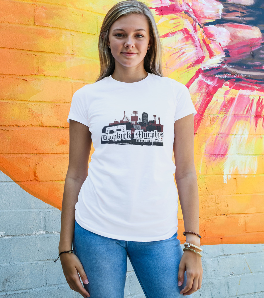 Dropkick Murphys Boston Skyline Band Merch T-Shirt