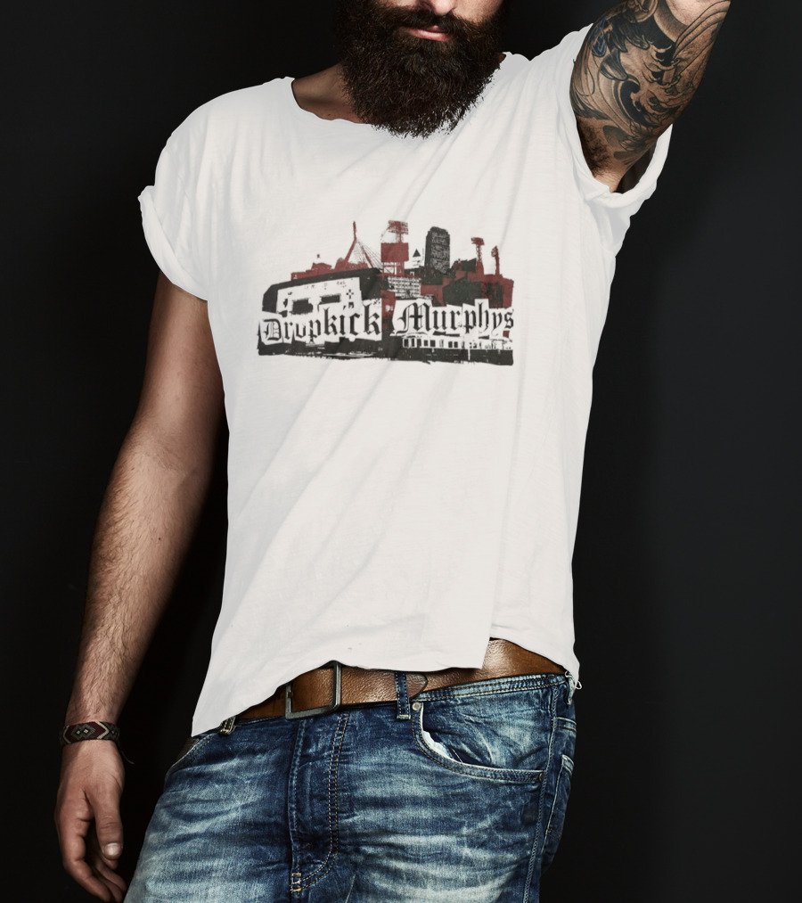 Dropkick Murphys Boston Skyline Band Merch T-Shirt
