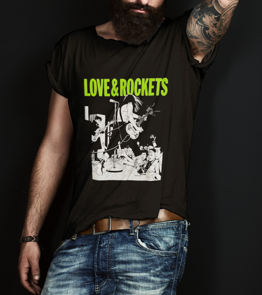 Love And Rockets Band Iconic Performance T-Shirt