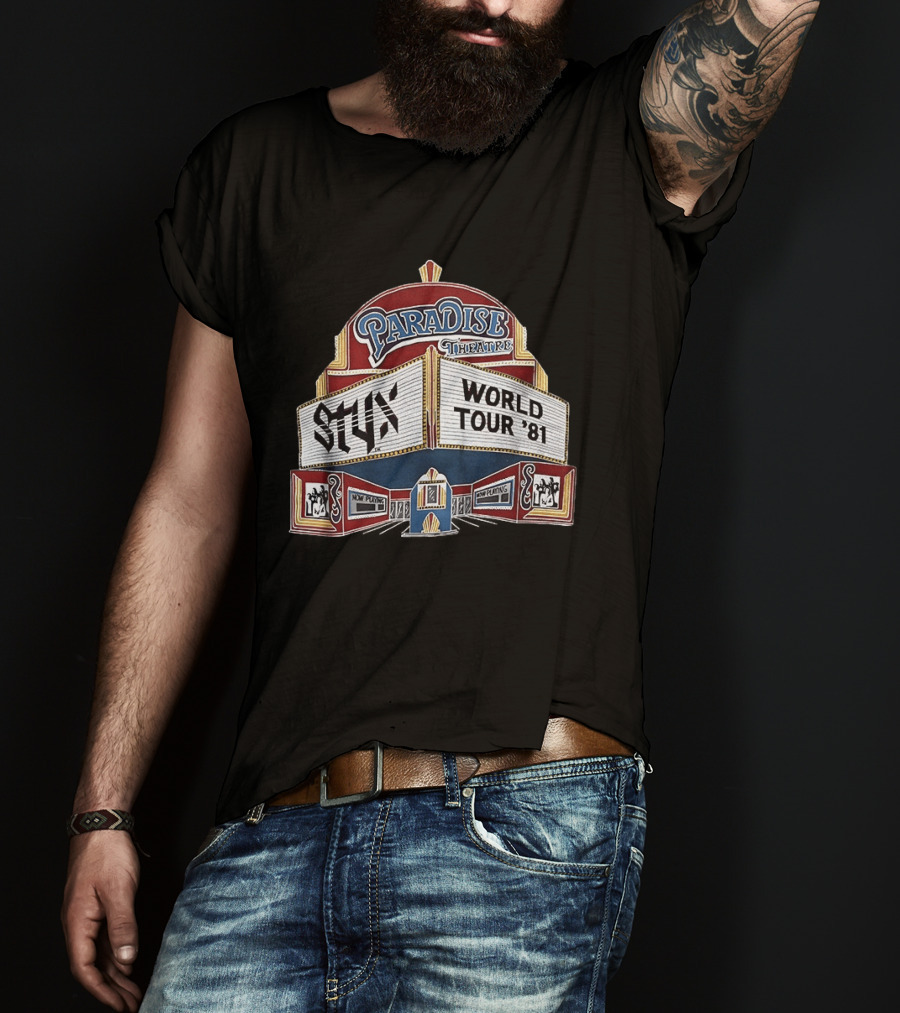 STYX Paradise Theatre World Tour '81 Marquee T-Shirt