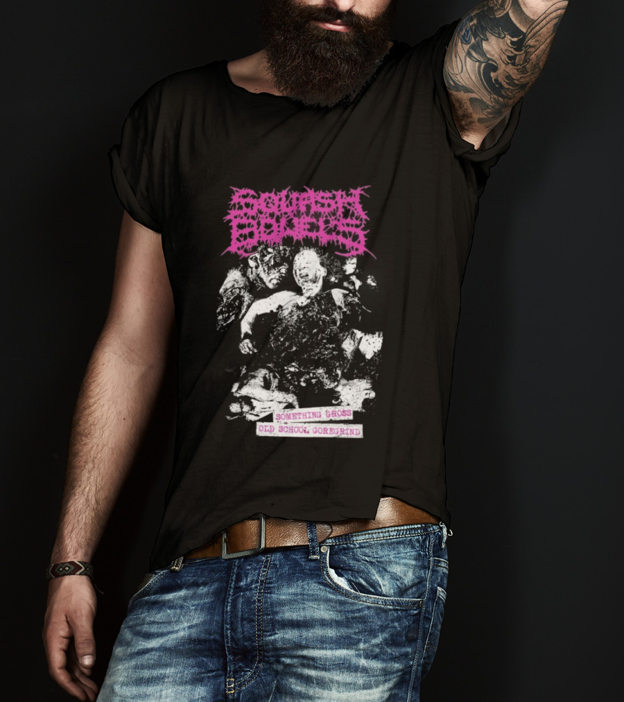 Squash Bowels Something Gross Old School Goregrind Pink Psychotic Gore T-Shirt