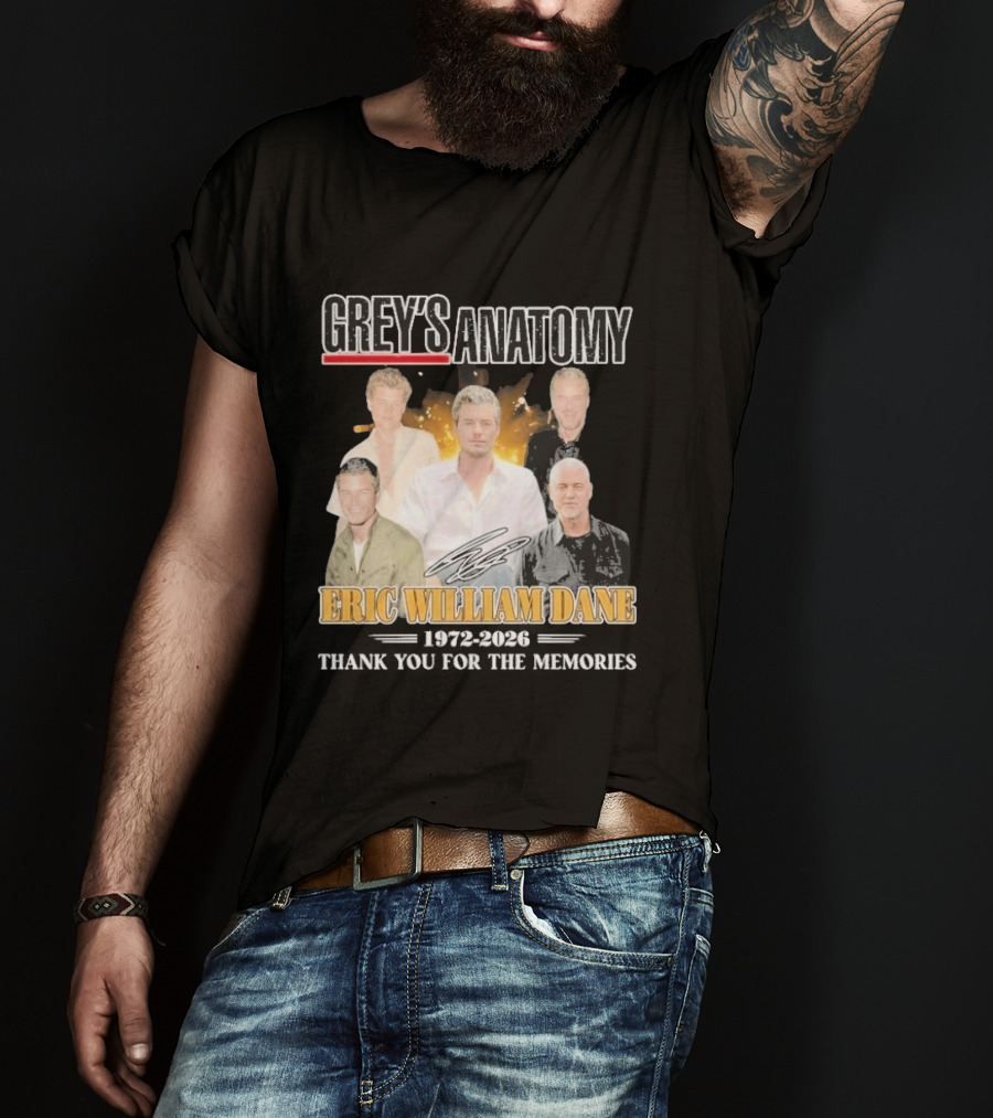 Eric William Dane Grey's Anatomy Thank You For The Memories T-Shirt