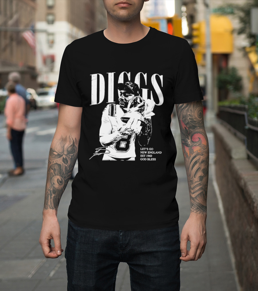 Diggs Let's Go New England Est 1960 God Bless T-Shirt