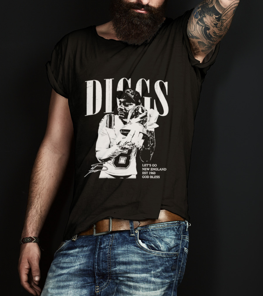 Diggs Let's Go New England Est 1960 God Bless T-Shirt