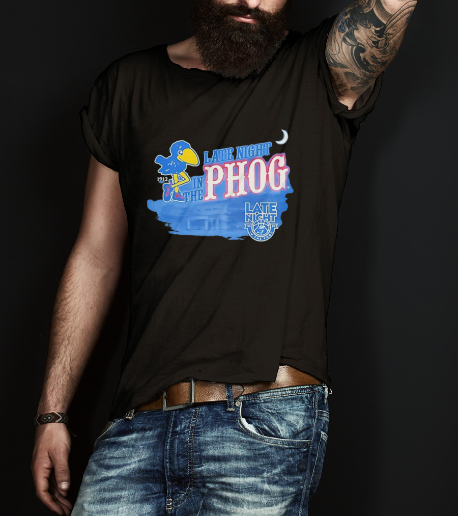 Late Night In The Phog Kansas Jayhawks Since 1912 Basketball Tradition T-Shirt