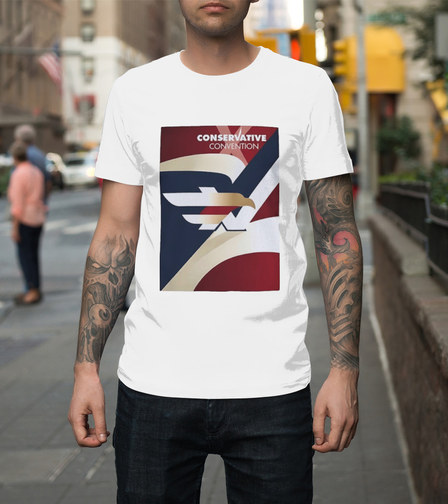 CONSERVATIVE CONVENTION Eagle American Flag T-Shirt