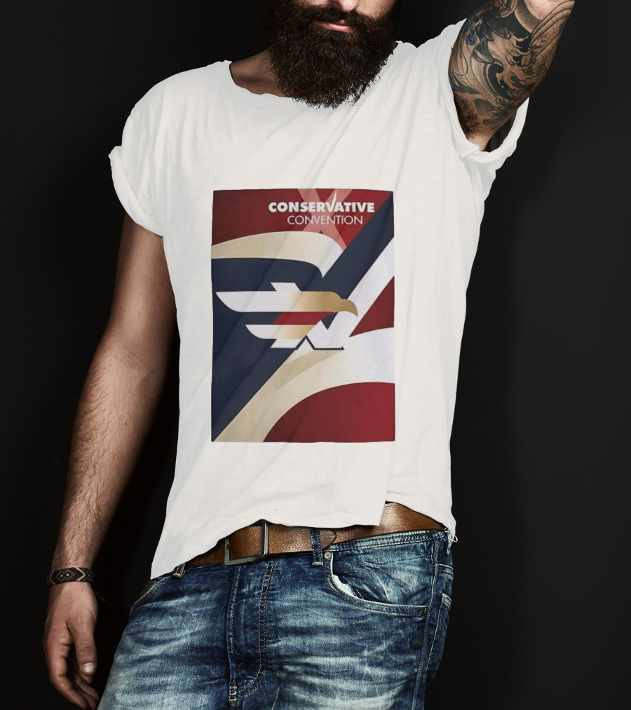 CONSERVATIVE CONVENTION Eagle American Flag T-Shirt