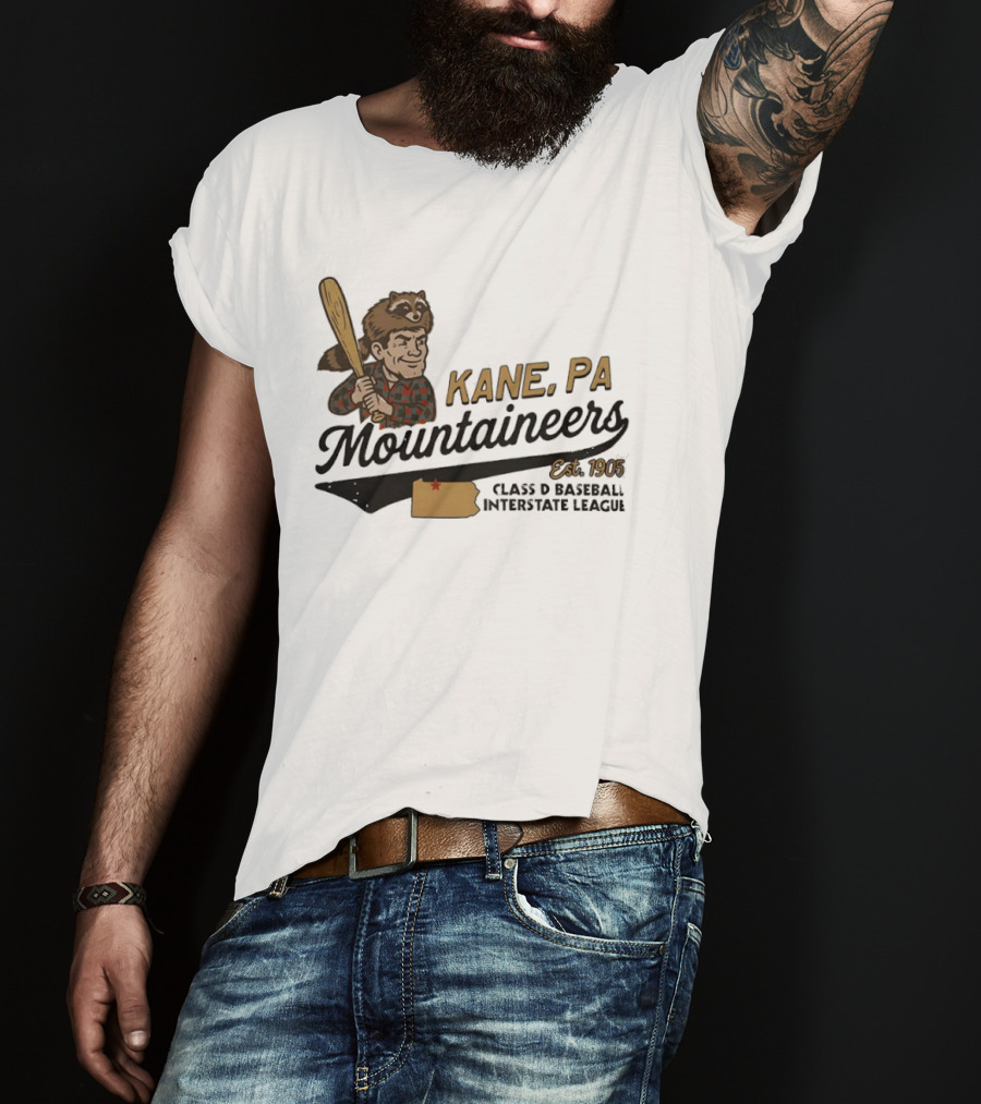 Kane Mountaineers Kane PA Est 1905 Class D Baseball Interstate League T-Shirt