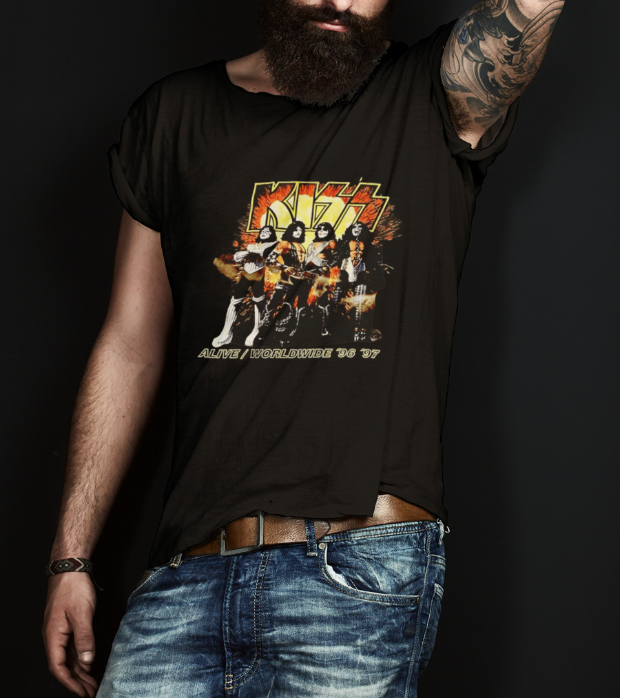 Kiss Alive Worldwide 1996 Tour Birmingham AL USA T-Shirt