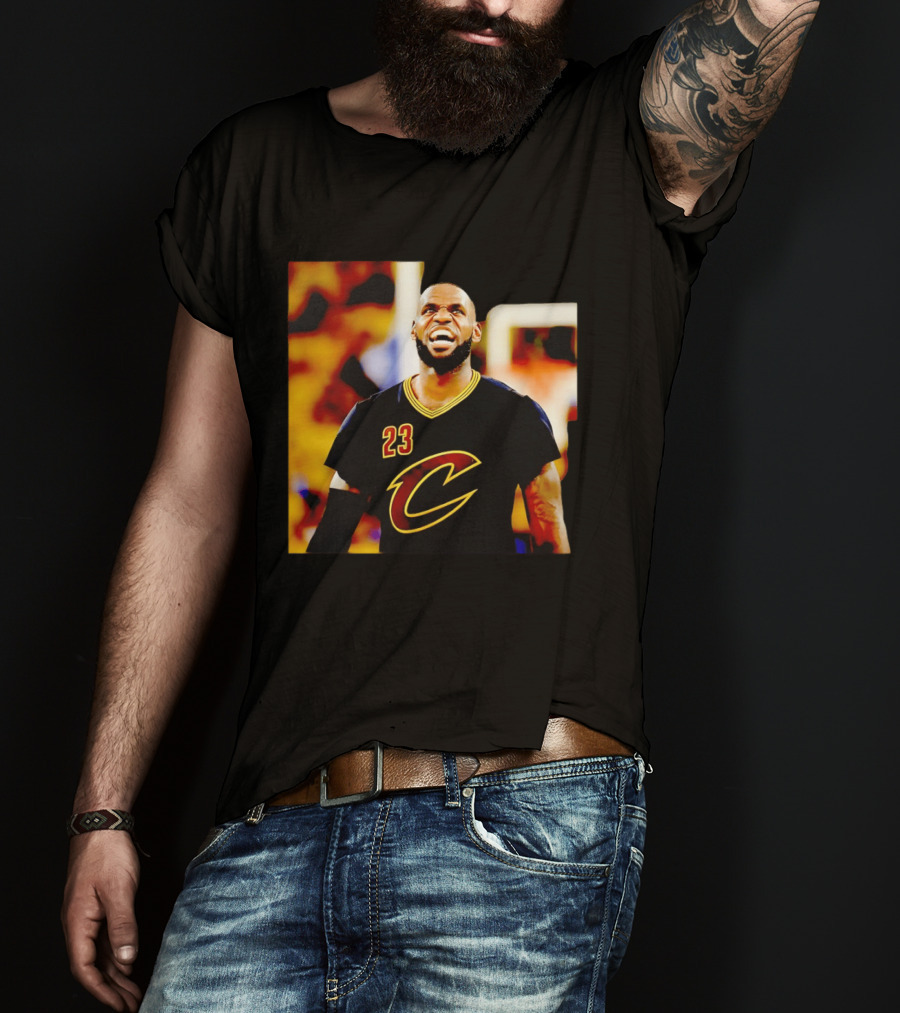LeBron James Cleveland Cavaliers 23 Iconic Basketball Image T-Shirt