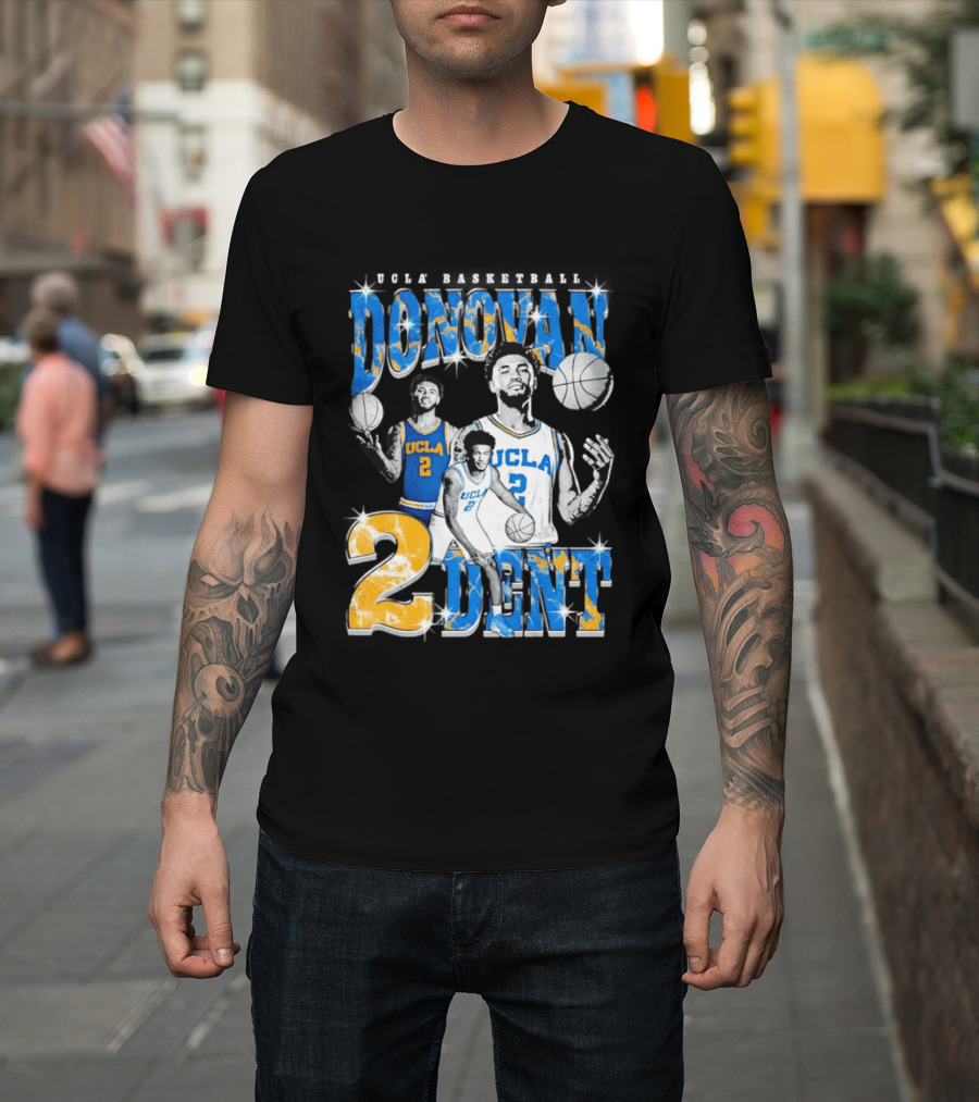 Donovan Dent 2 UCLA Bruins Basketball Player Vintage Team Spirit T-Shirt