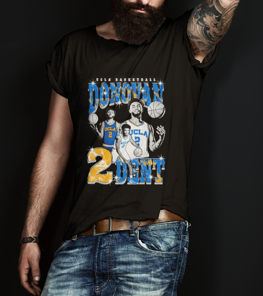 Donovan Dent 2 UCLA Bruins Basketball Player Vintage Team Spirit T-Shirt