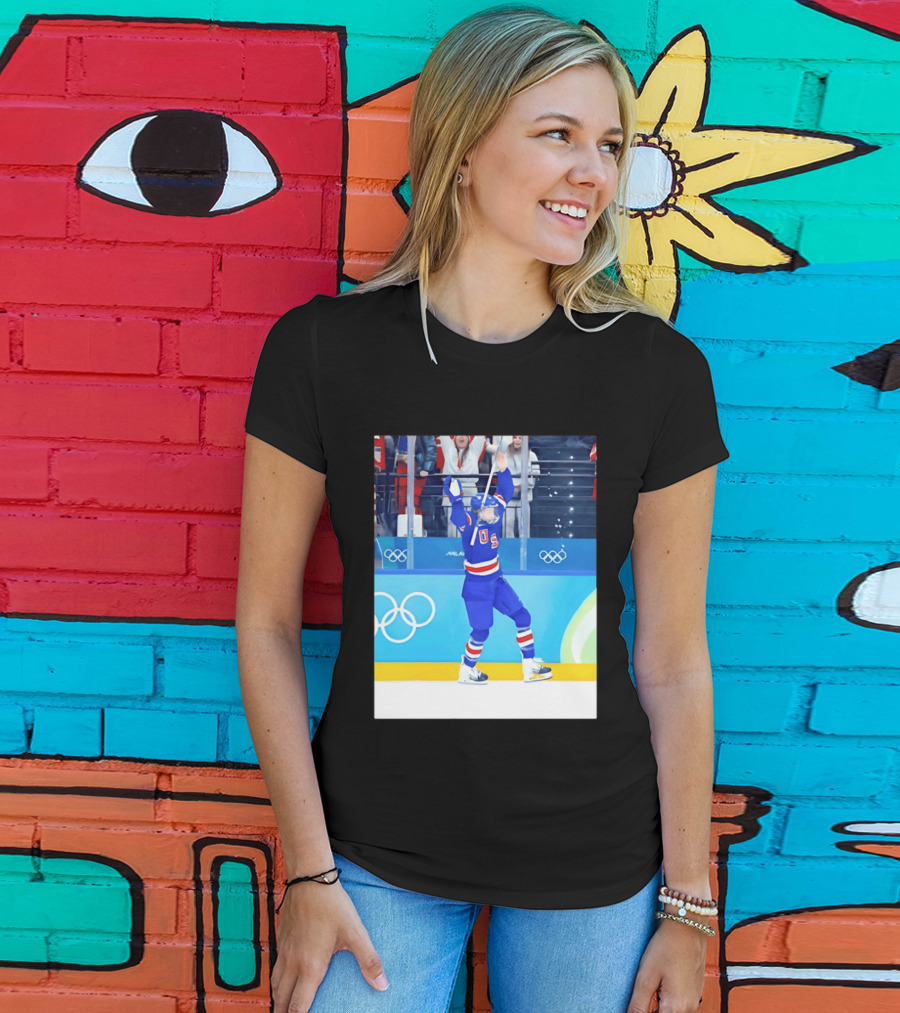 Megan Keller USA Women's Ice Hockey 2026 Olympics Celebration T-Shirt