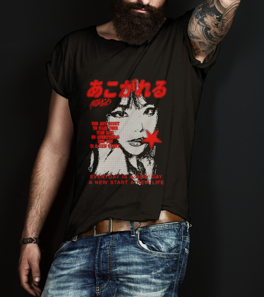 Girl Japan Everyday Is A New Day New Start New Life T-Shirt