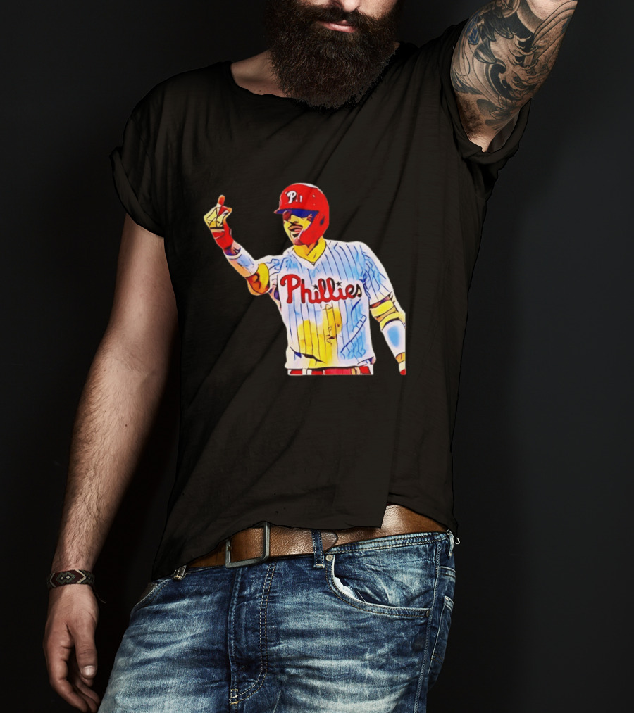 Philadelphia Phillies Nick Castellanos Gesture Baseball Moment T-Shirt