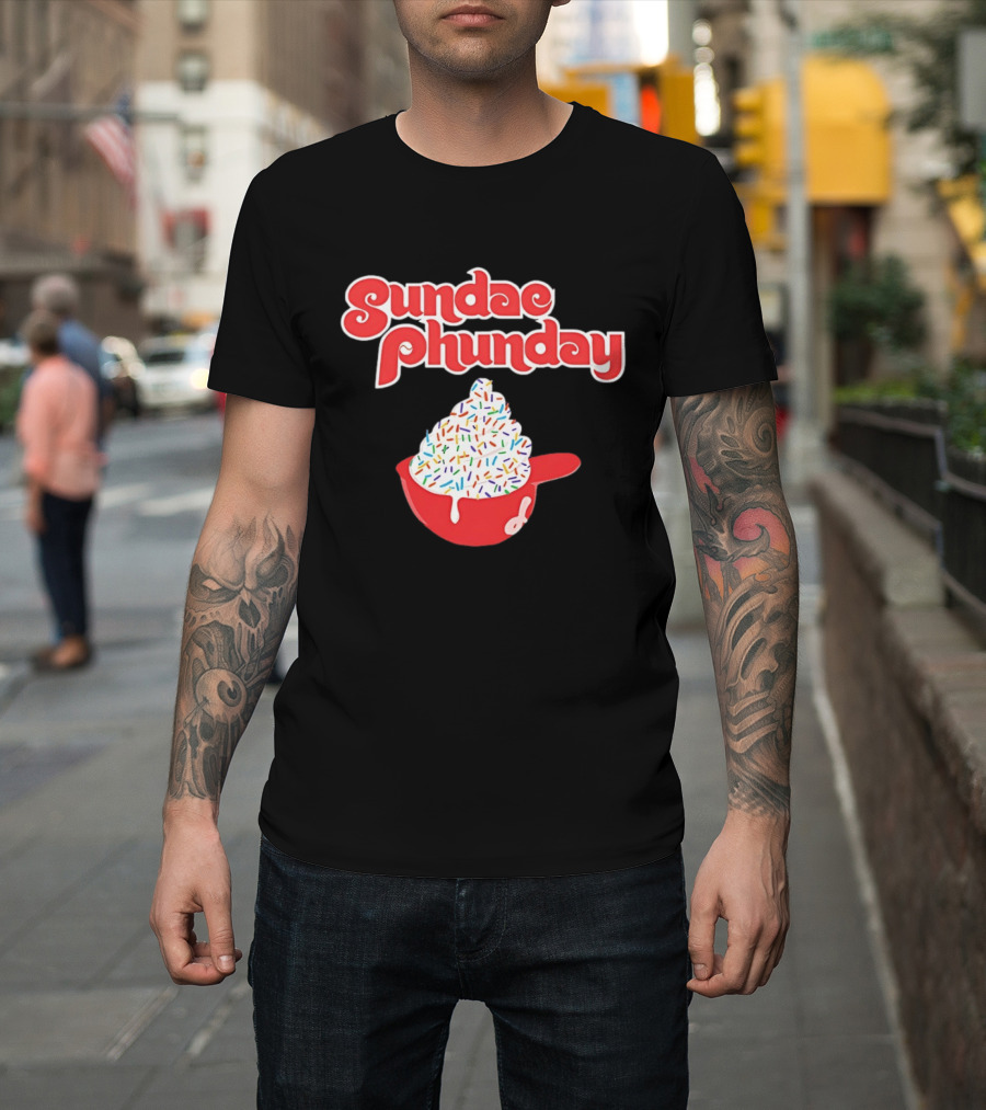 Philadelphia Phillies Sundae Phunday Ice Cream Helmet Sprinkle Delight T-Shirt