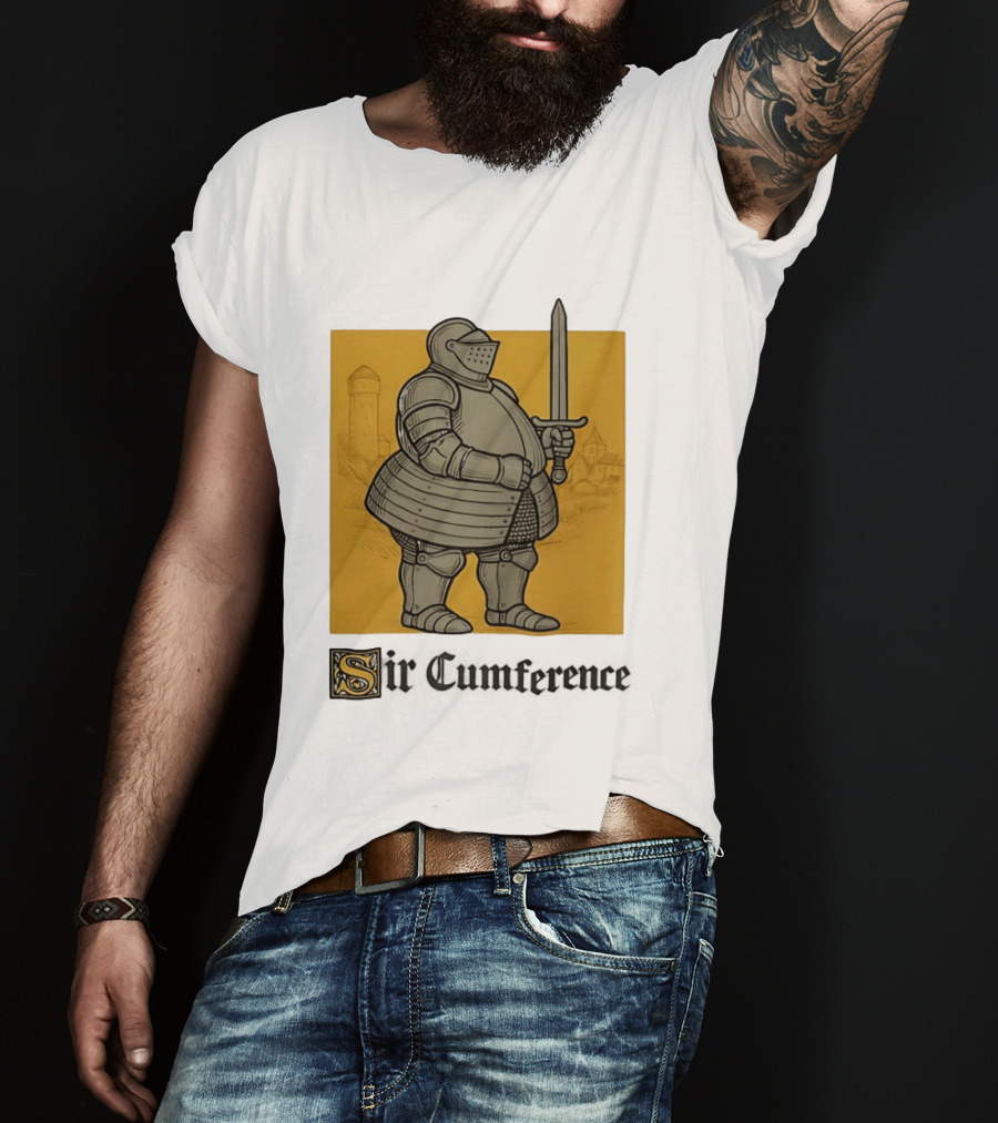 Sir Cumference Chubby Medieval Soldier Holding Sword T-Shirt