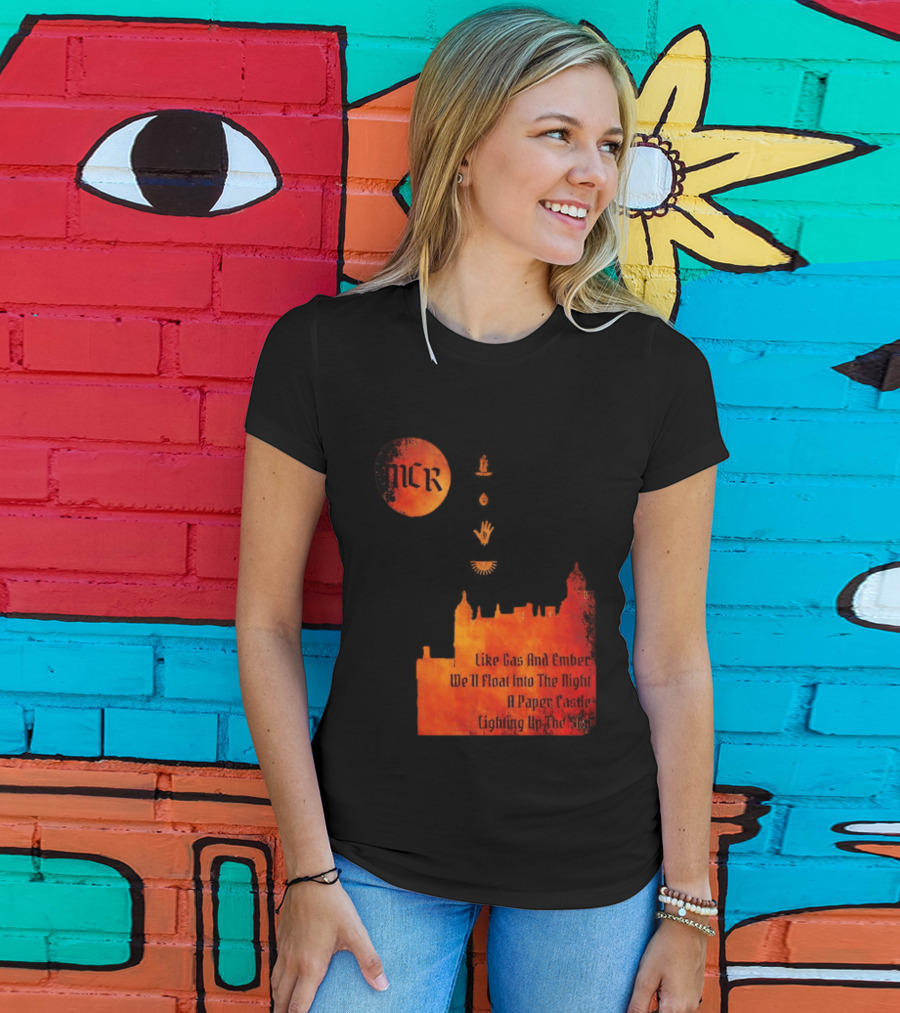 MCR Like Gas And Ember We'll Float Into The Night A Paper Castle Lighting Up The Sky T-Shirt