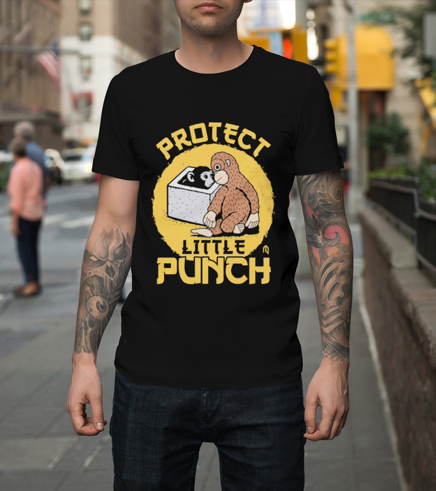 Protect Little Punch The Monkey T-Shirt