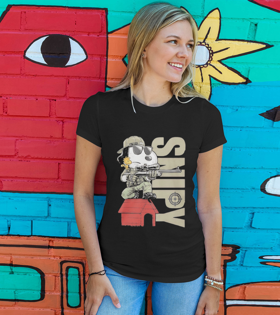 Snoopy Woodstock Sniper Doghouse Peanuts Target T-Shirt